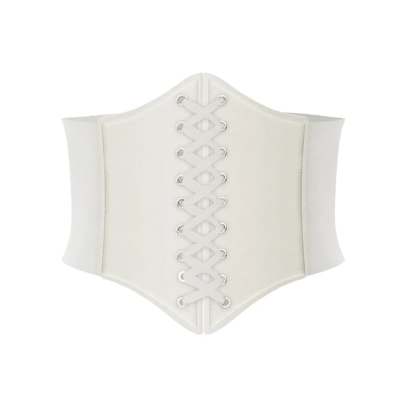 Ceinture de Corset en maille transparente pour femmes, Punk, chaîne en métal, Goth, taille haute, Ha