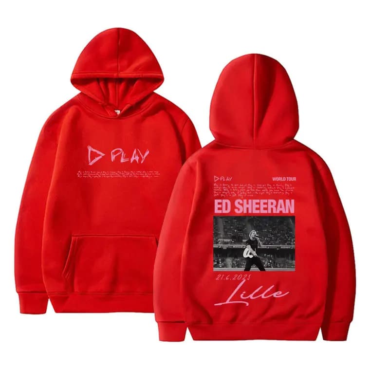 Ed Sheeran Play World Tour 2026 Merch sweat à capuche hommes femmes mode Hip Hop sweat à capuche hom