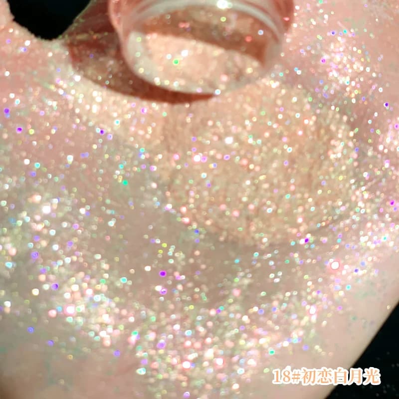 Highlighter scintillant rêveur, Poudre corporelle chatoyante pour les yeux, Poudre corps et cheveux