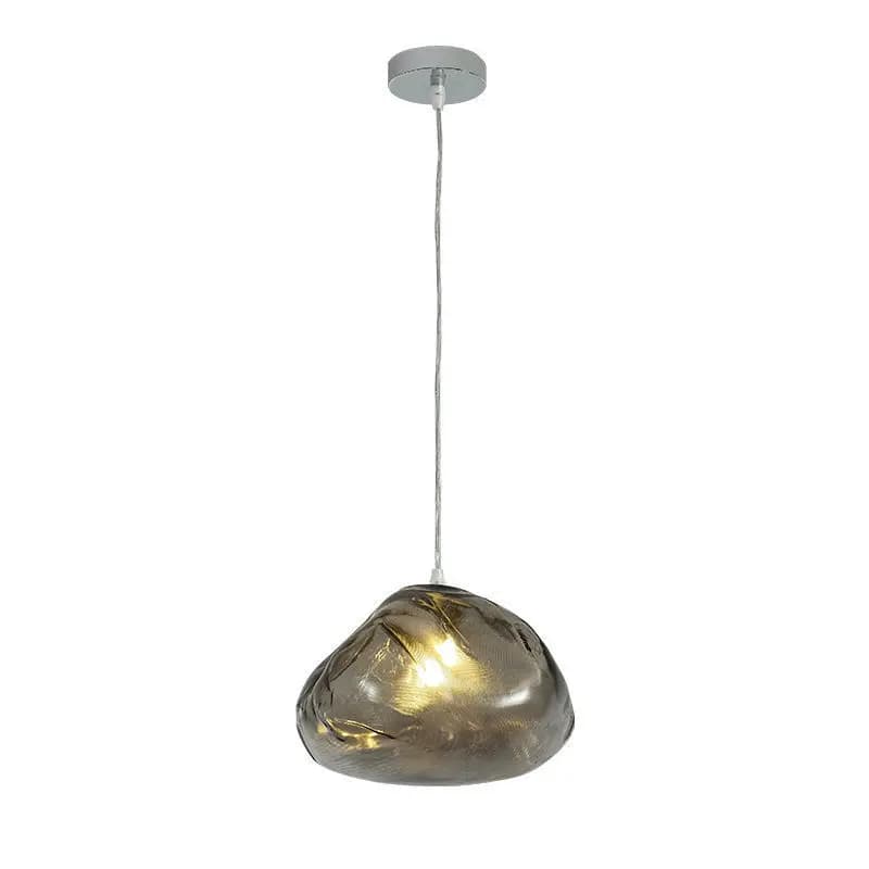 Lustre suspendu en verre rotatif en forme de nuage pour salon nordique, villa de luxe, hôtel, escali