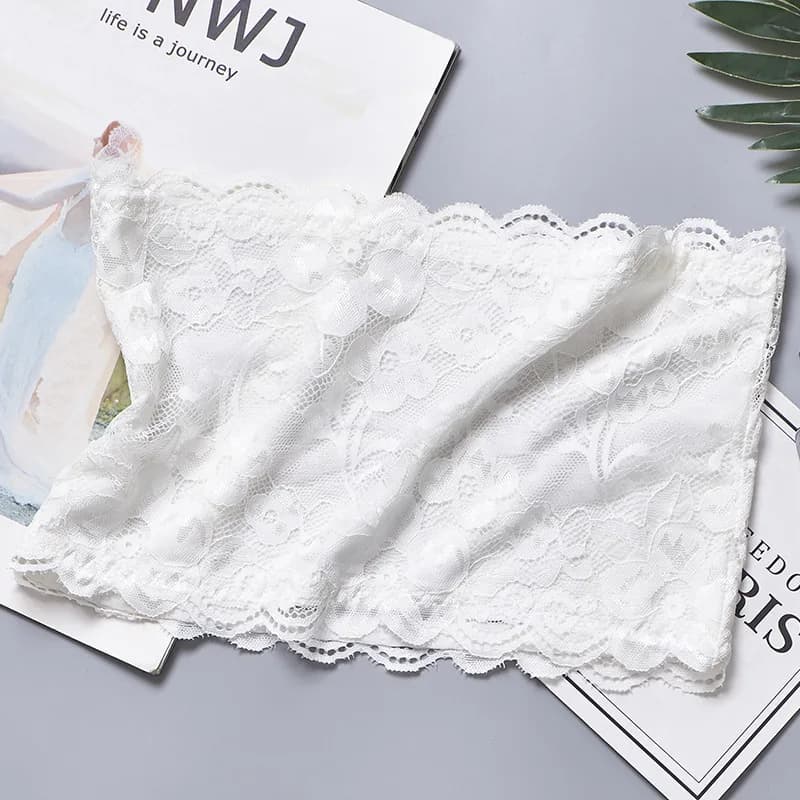 Soutien-gorge sans bretelles en dentelle pour femme, banribWrapped poitrine, bustier tubulaire, sexy