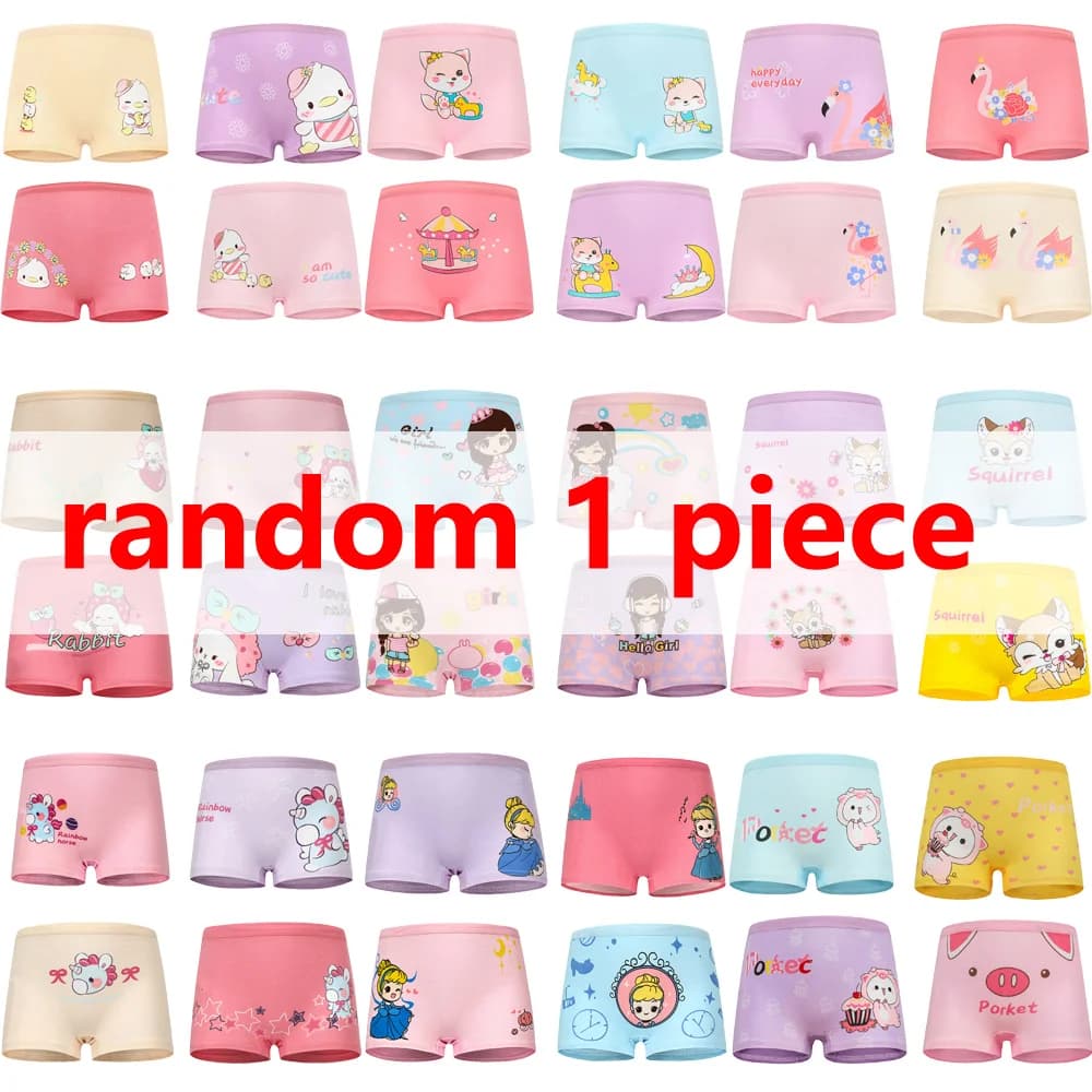 1/4/8/12 pièces enfants filles culottes ensembles coton joli mignon dessin animé licorne imprimer en