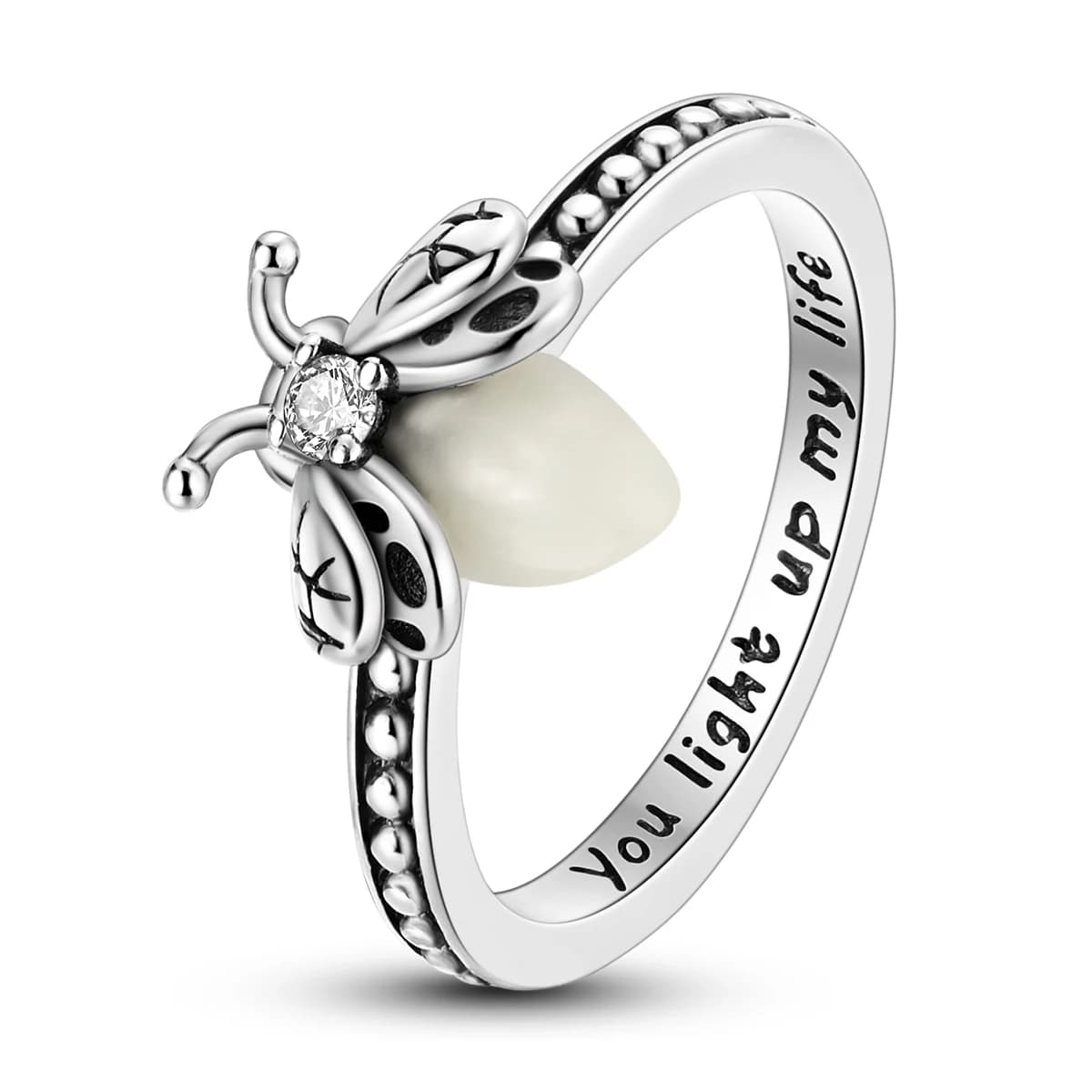 Bague en argent Sterling 925 pour femmes, Simple, généreuse, brille dans la nuit, de luxe, de haute