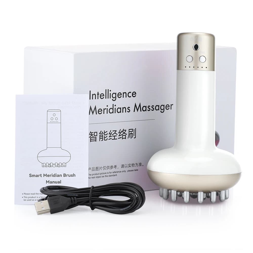 Masseur électrique Guahsa, brosse de Massage méridien, Machine de Drainage lymphatique, chauffage à