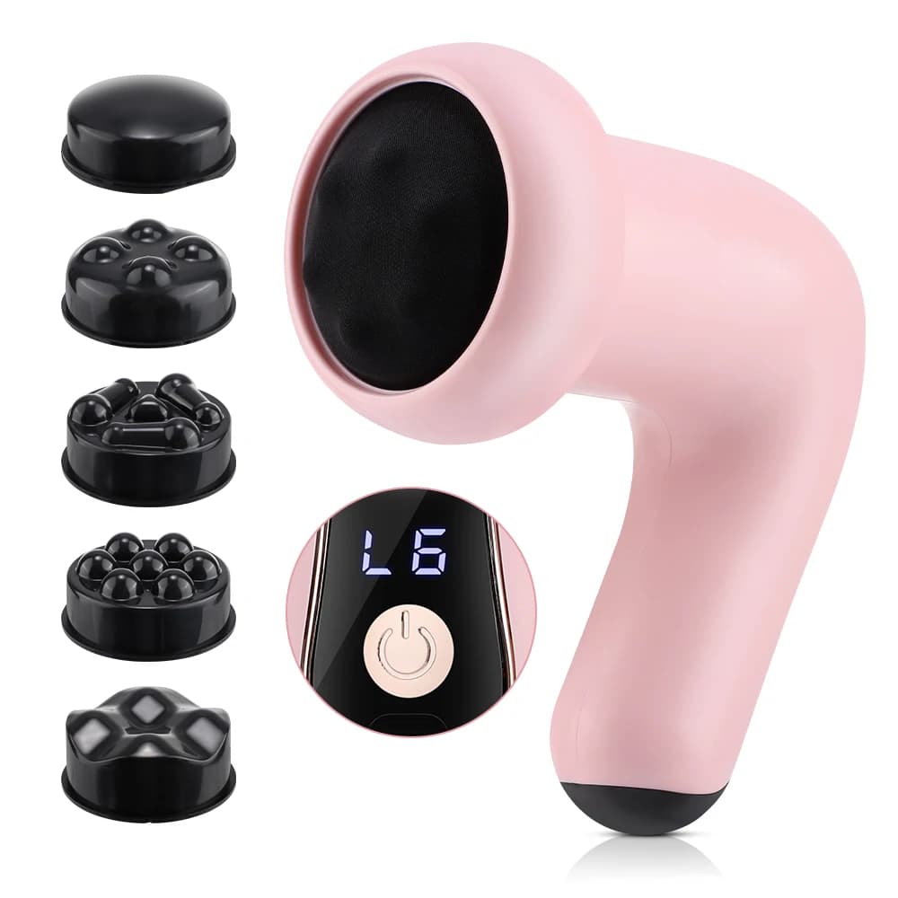 Masseur électrique 5 en 1 pour brûler les graisses, amincissement du corps, 6 niveaux de vibration,