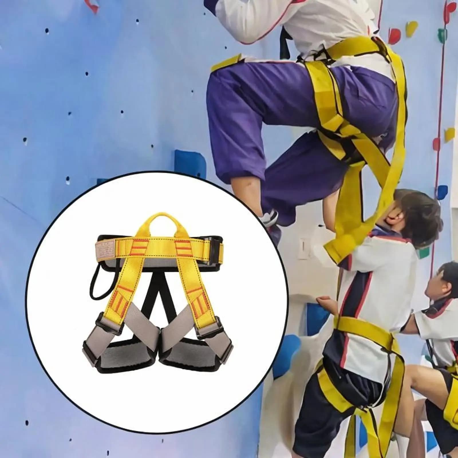 Harnais d'escalade pour enfants, demi-corps pour sauvetage intérieur et extérieur, rappel
