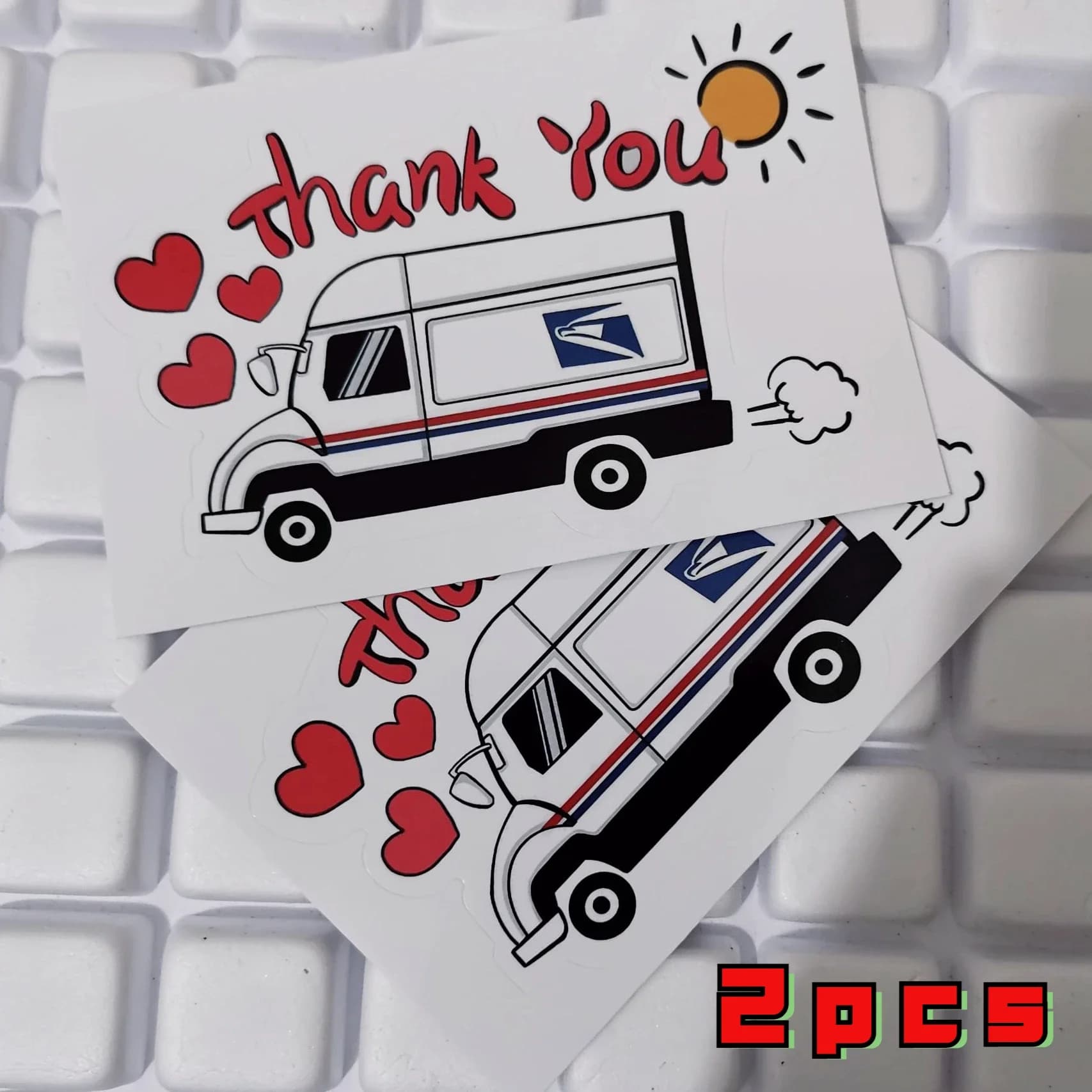 Merci USPS Sticker pour Lessbox, Thank U Stickers, Vinyl Stickers, With Love Support for USPS Mail C