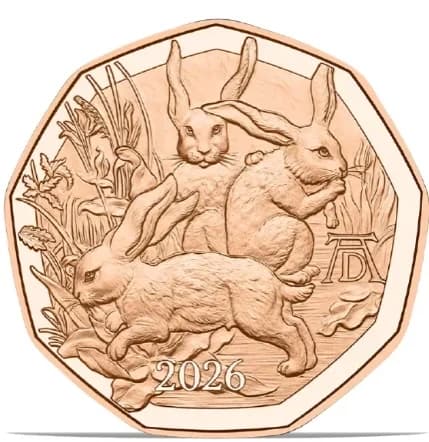Pièce de monnaie commémorative en cuivre de 5 euros d'Autriche 2020-2026 UNC