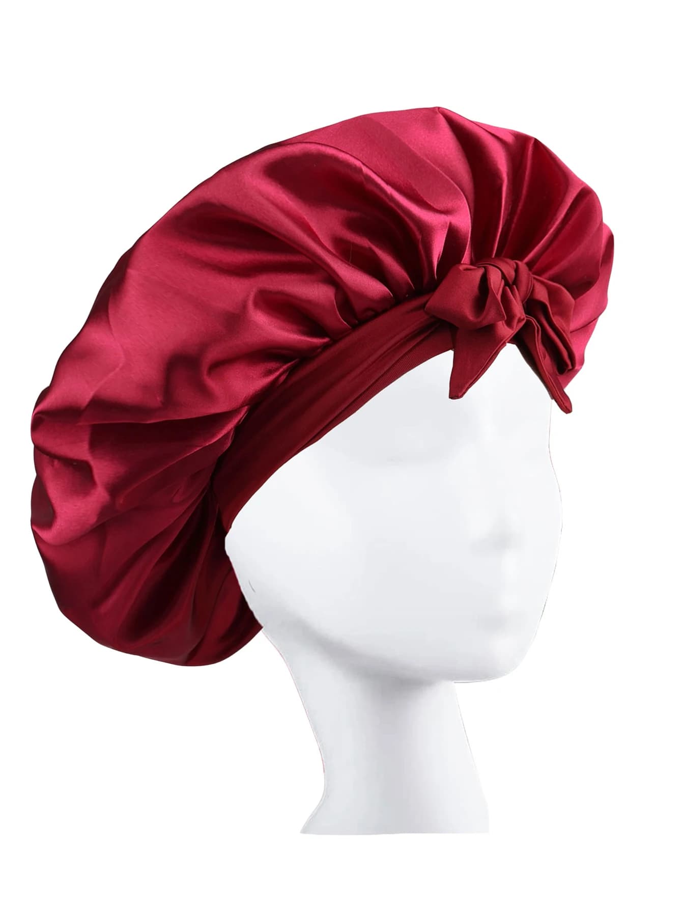 Nouveau Bonnet soyeux pour dormir femmes, Bonnet en Satin, Bonnet de nuit, écharpe enveloppante pour