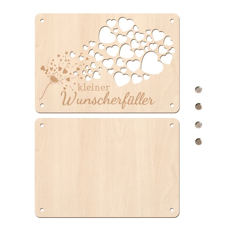 Carte de vœux en bois pour cadeau d'argent, carte de vœux de mariage, emballage cadeau d'argent pour