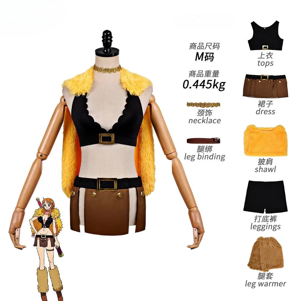 Costumes de cosplay Elbaf Arc Nami, tenue sexy, personnage d'anime, vêtements de performance pour Ha
