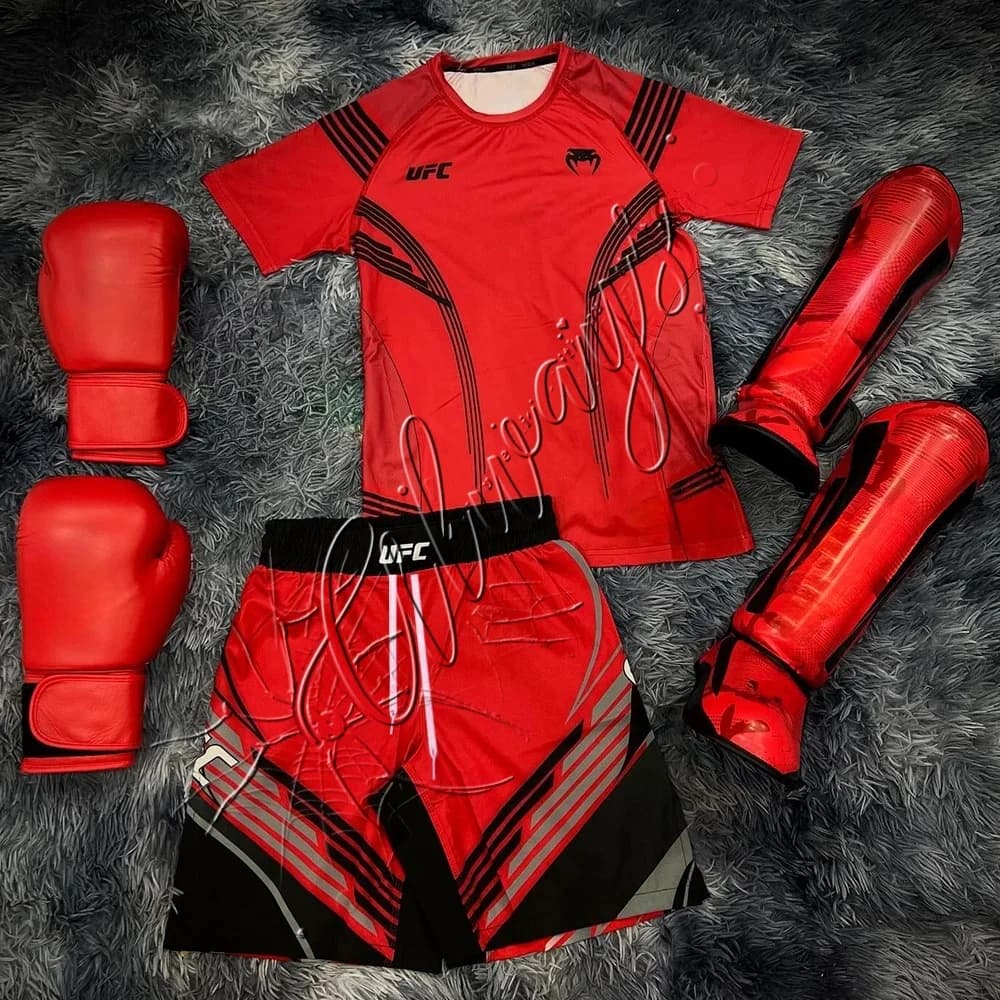 Nouvelle tenue de sport Champion UFC pour les passionnés, à séchage rapide, pour hommes et femmes, v