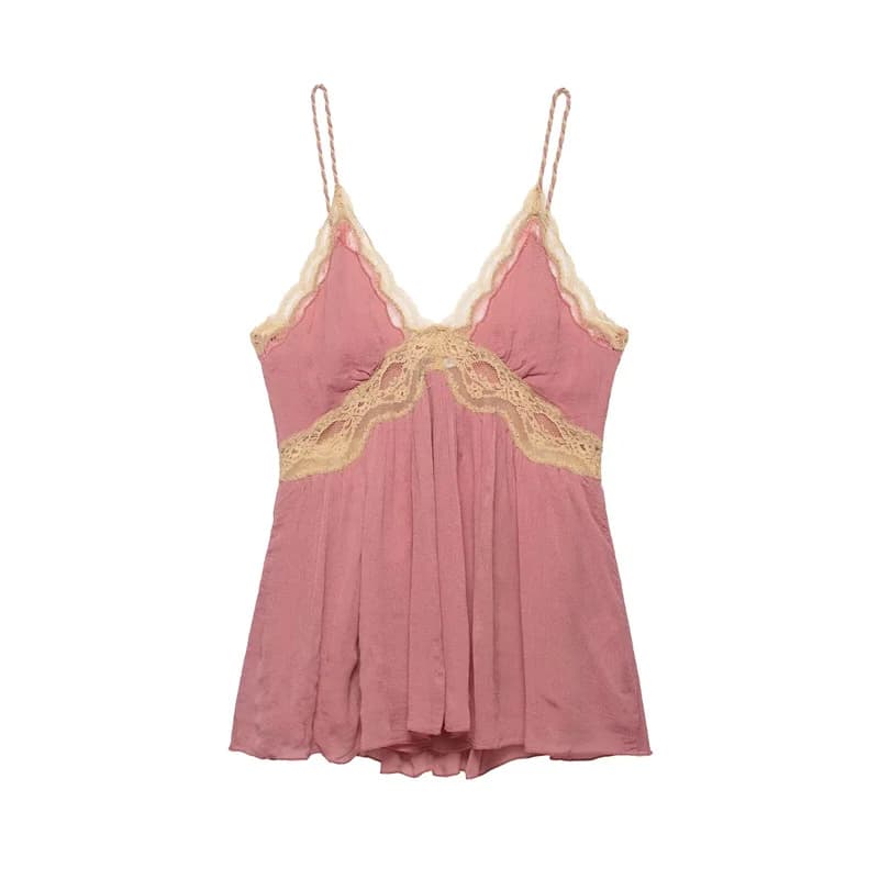 Nouveau haut de lingerie en dentelle tendance, décontracté et polyvalent, élégant et gracieux