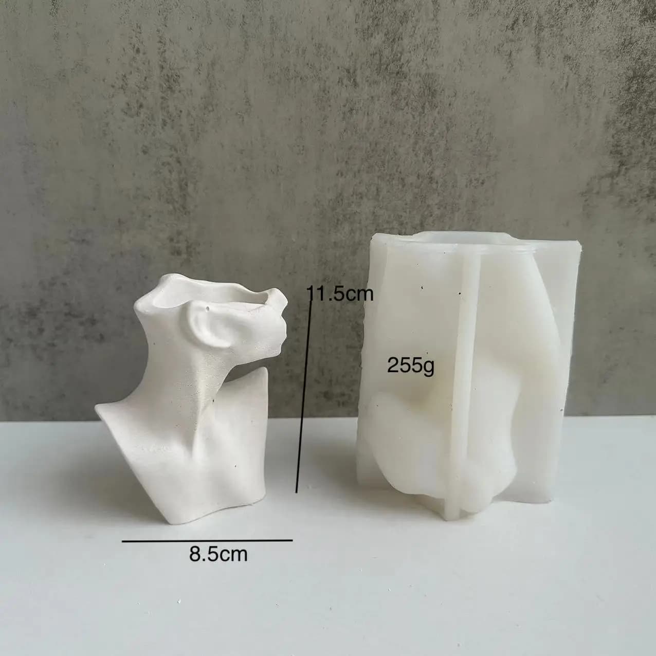 Moule en silicone pour vase de figure humaine artistique, moule de plâtre de corps de femme, artisan