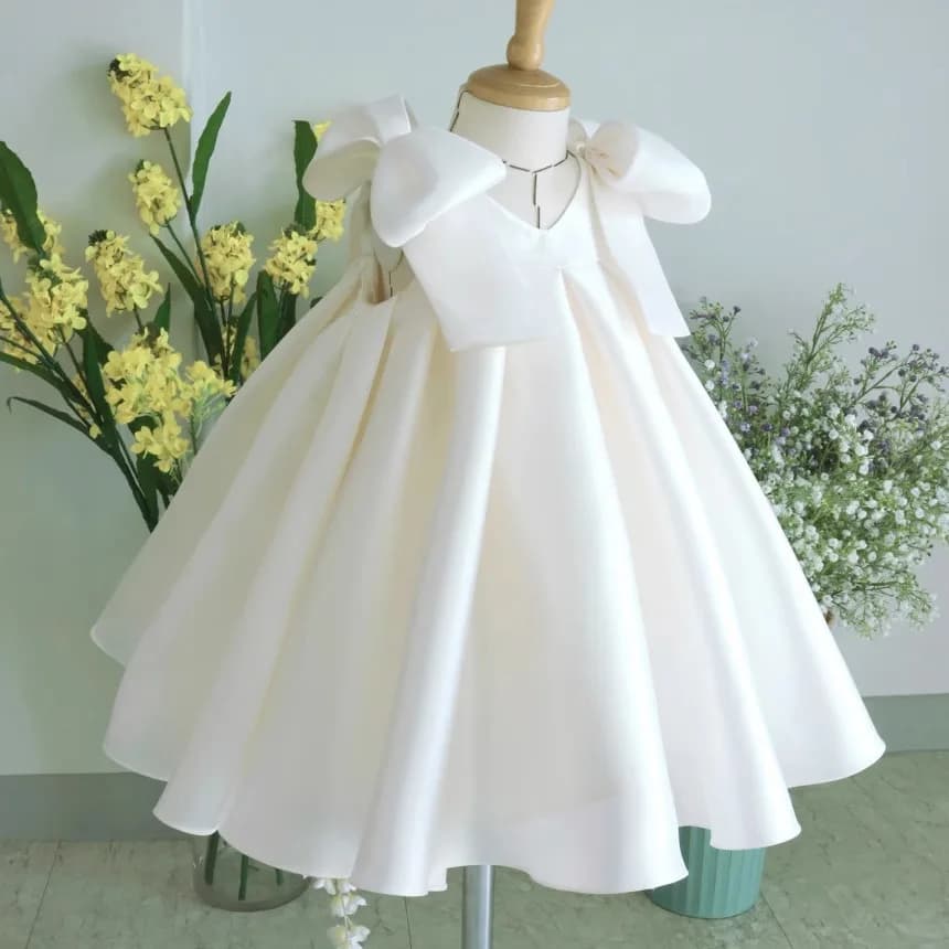Vêtements pour adolescentes, robe d'hôte blanche pour filles, robe Tutu de princesse pour fête d'ann
