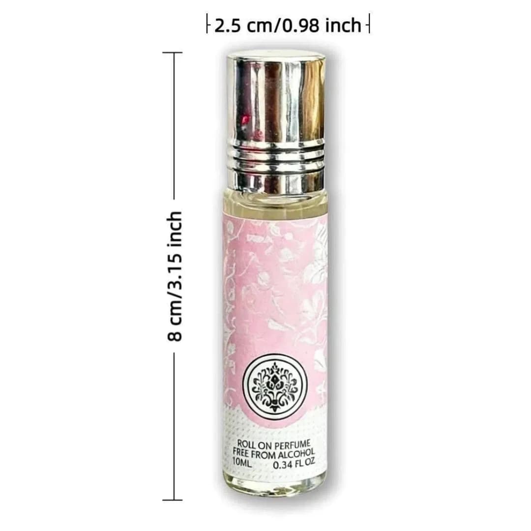 Huile Essentielle Corporelle Roll-On Dopamine pour Femme, Huile de Parfum Portable 0,34 once, Forme