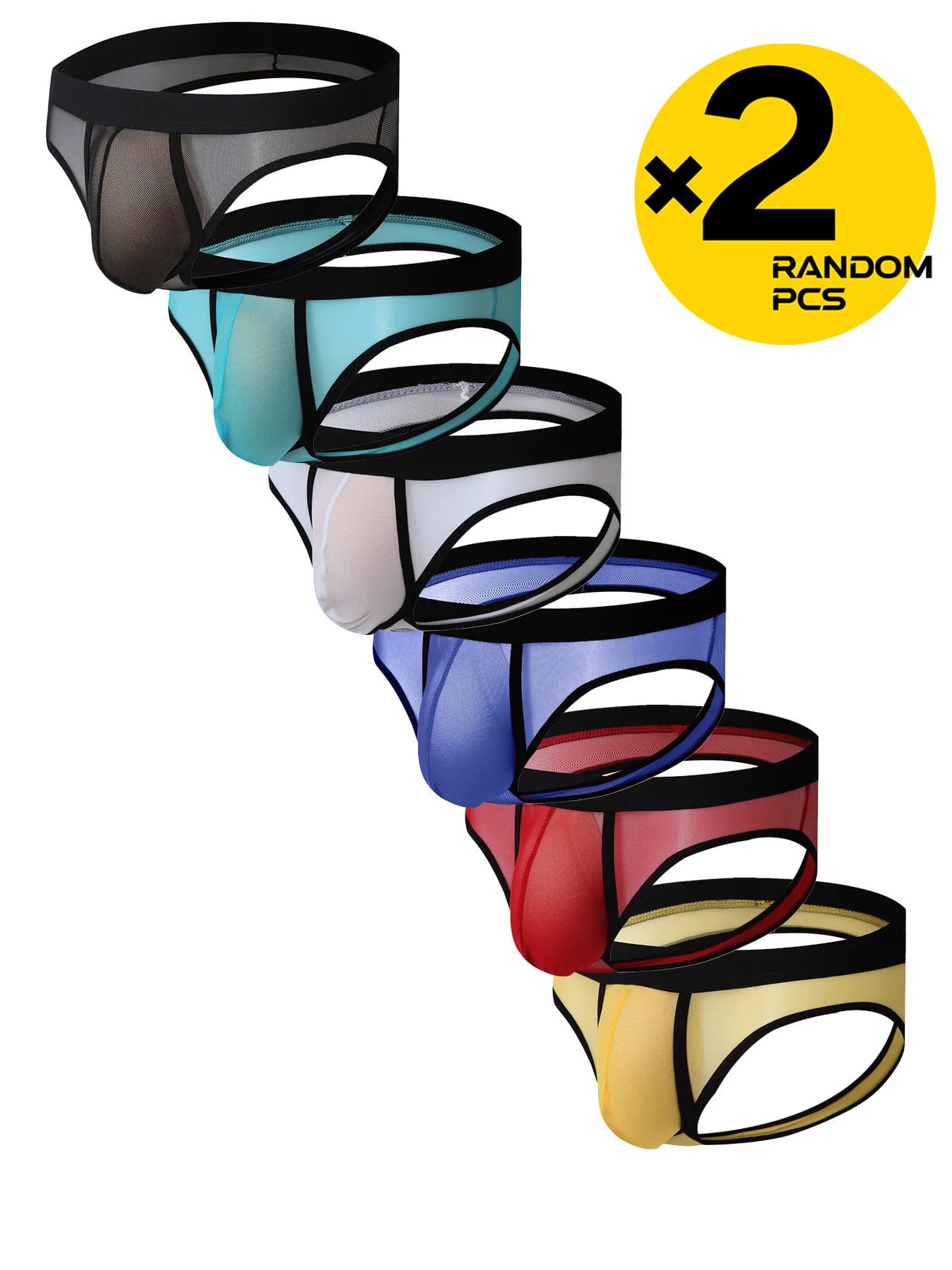 Tongs en maille respirante dos nu pour hommes, Jockstrap, lot de 2/3/4 sous-vêtements à cordes éroti