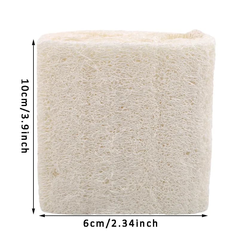 1 éponge exfoliante naturelle en luffa biologique pour le corps, élimine les peaux mortes, pour le s