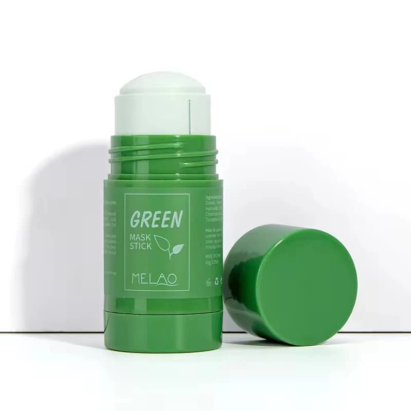 MELAO masque en argile détox purifiant naturel masquage de boue de thé vert pour le visage bâton de