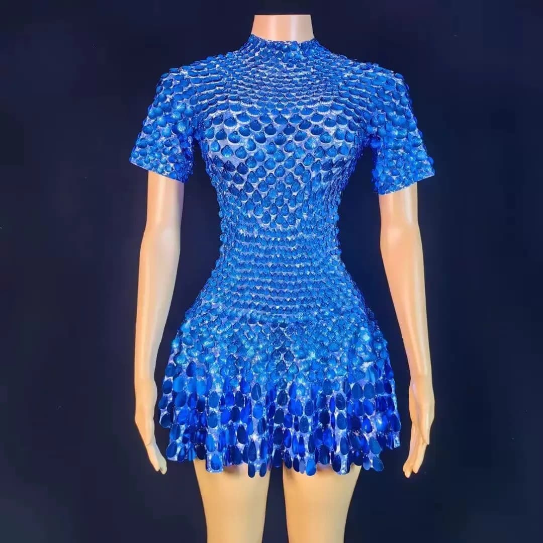 Vêtements de performance de haute qualité pour la danse en boîte de nuit, combinaison, robes rouges