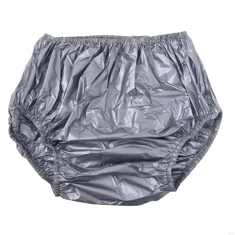 Pantalon en plastique pour Incontinence adulte, couvre-couche réutilisable résistant à l'eau, sous-v