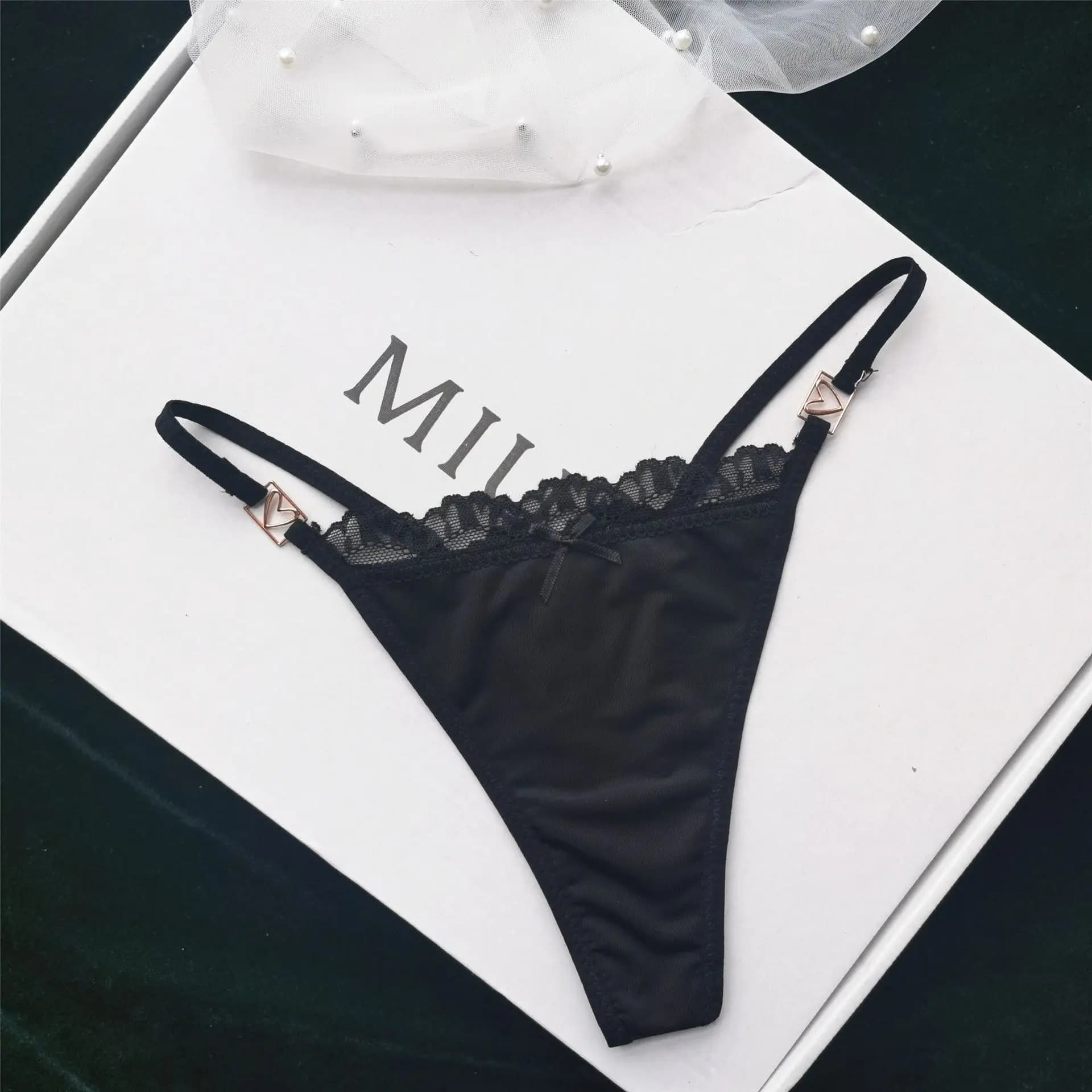 ChimLingeries léopard T-BACK loi taille nœud G-String string sous-vêtements coréens femmes culottes