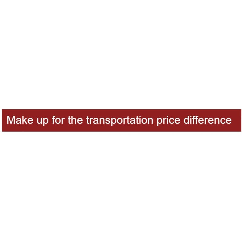 Compenser la différence de prix du transport