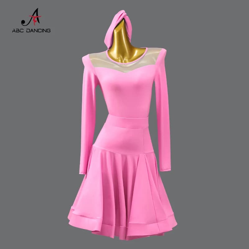 Robe de danse latine 2026 pour bal de promo, costume de compétition, nouvelle tenue d'entraînement p