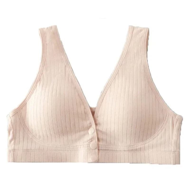Soutien-gorge d'allaitement en pur coton pour femme, sous-vêtement de maternité, soutien-gorge de gr