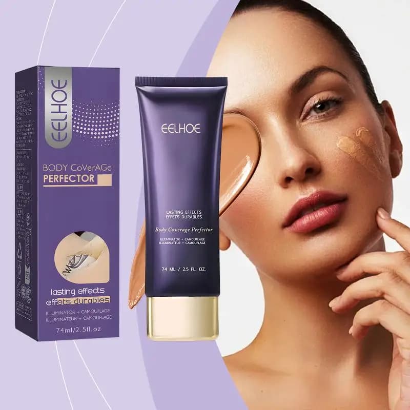 EELHOE Correcteur Corporel Couvrance Totale Longue Durée Cache les Imperfections Fini Naturel Correc