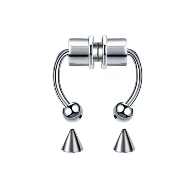 Faux Piercing pour femmes, anneau de nez, cerceau, Septum, Non Piercing, Clip de nez, Rock HipHoop,