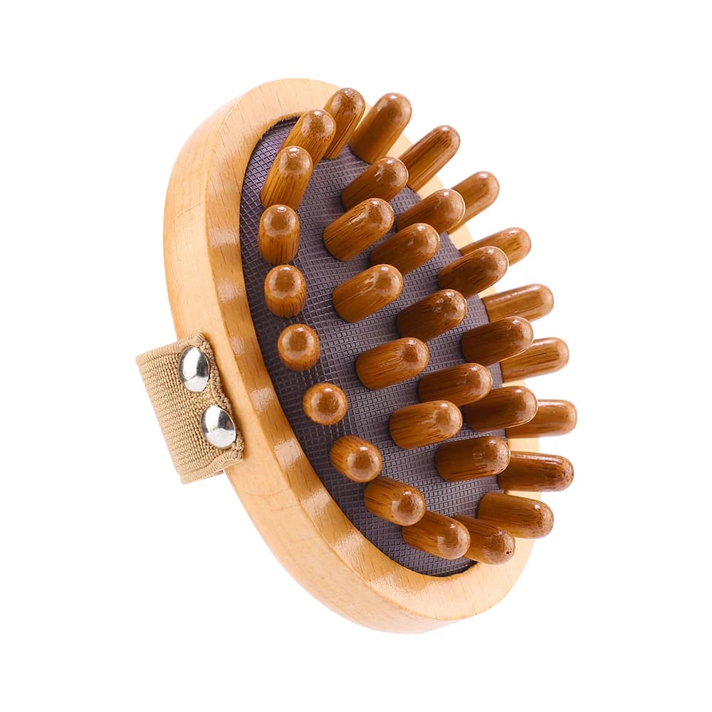 Brosse méridienne de Massage, Airbag en bois pour l'estomac, brosse pour cuir chevelu, cinq éléments