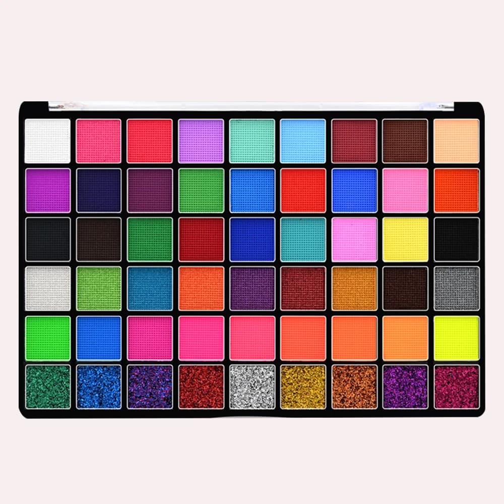 Kit de peinture corporelle et visage professionnelle 54 couleurs pour fêtes Kit de peinture pour l