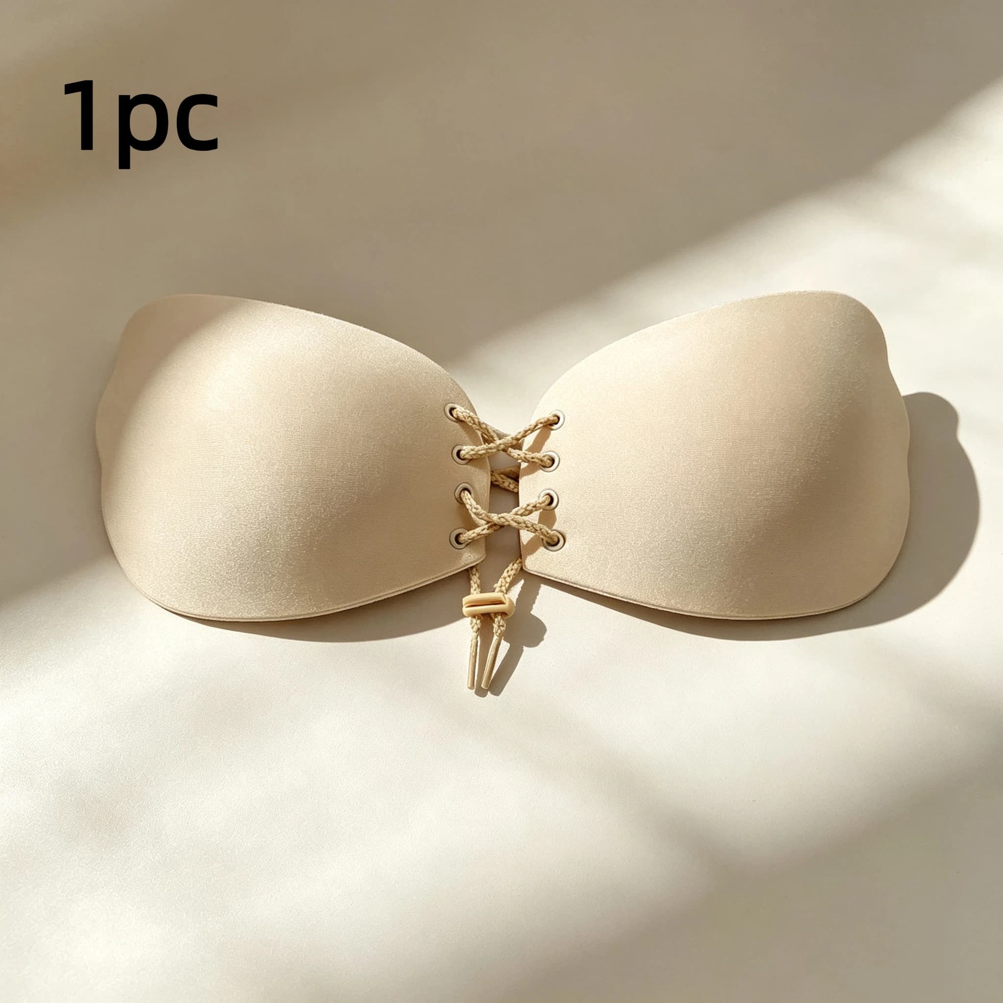 Soutien-gorge adhésif invisible en silicone, demi-double, réglable, respirant, réutilisable, pour un