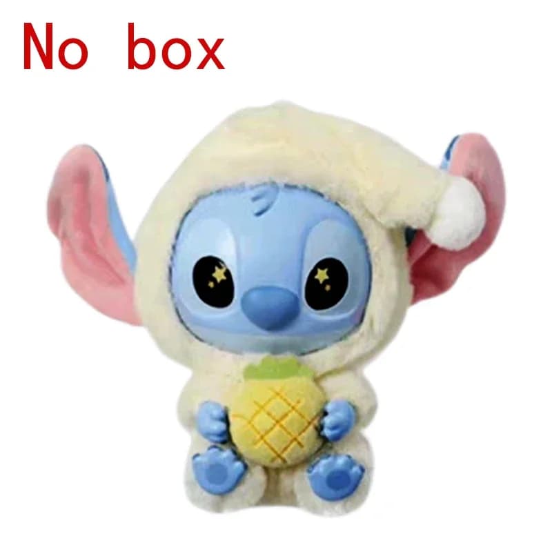 Nouvelle série Disney Stitch Eat Sleep : Pendentif en vinyle, poupée mignonne, boîte mystère, jouet