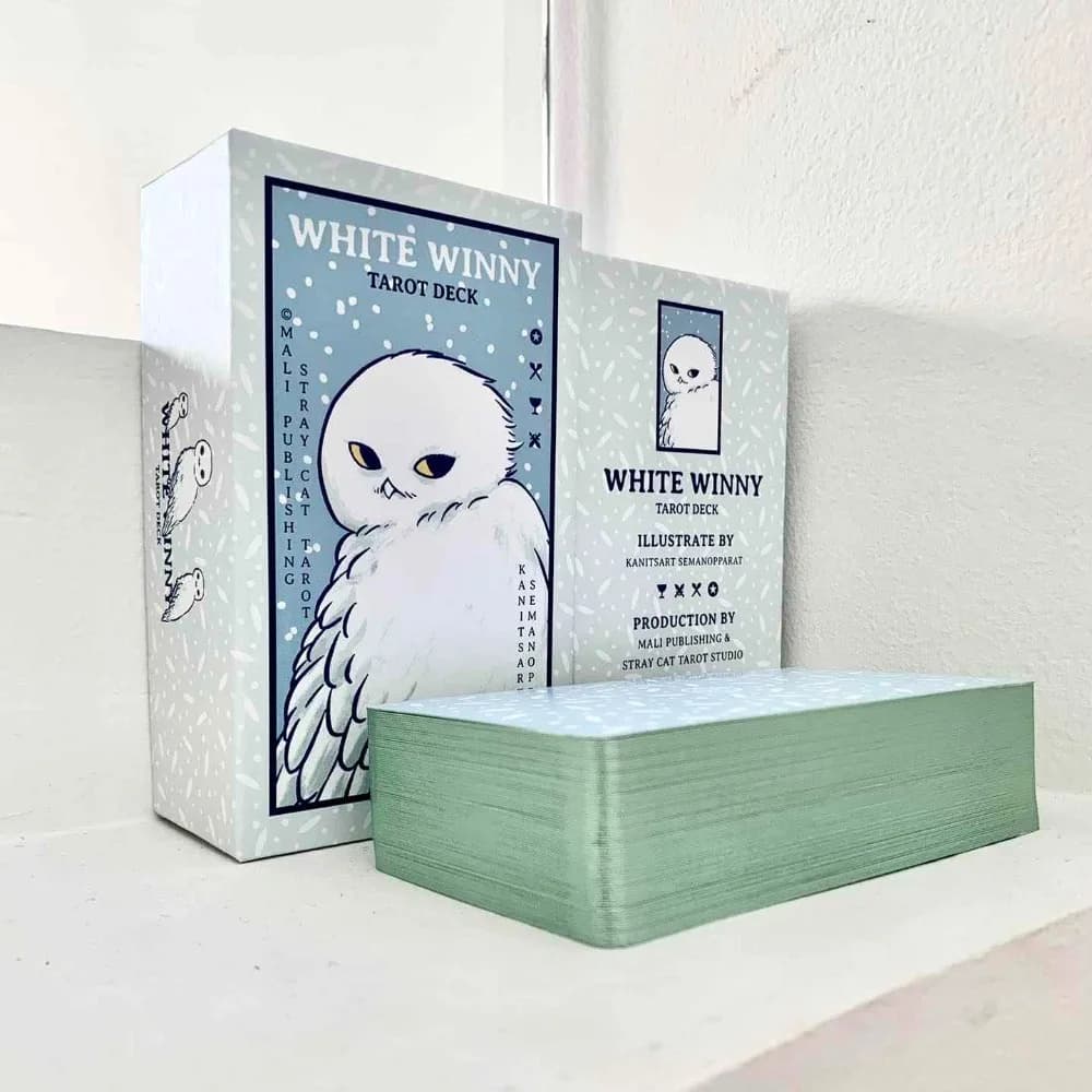Tarot Winny blanc – Guide de hibou fantaisiste pour les lectures intuitives et l'auto-discovery avec