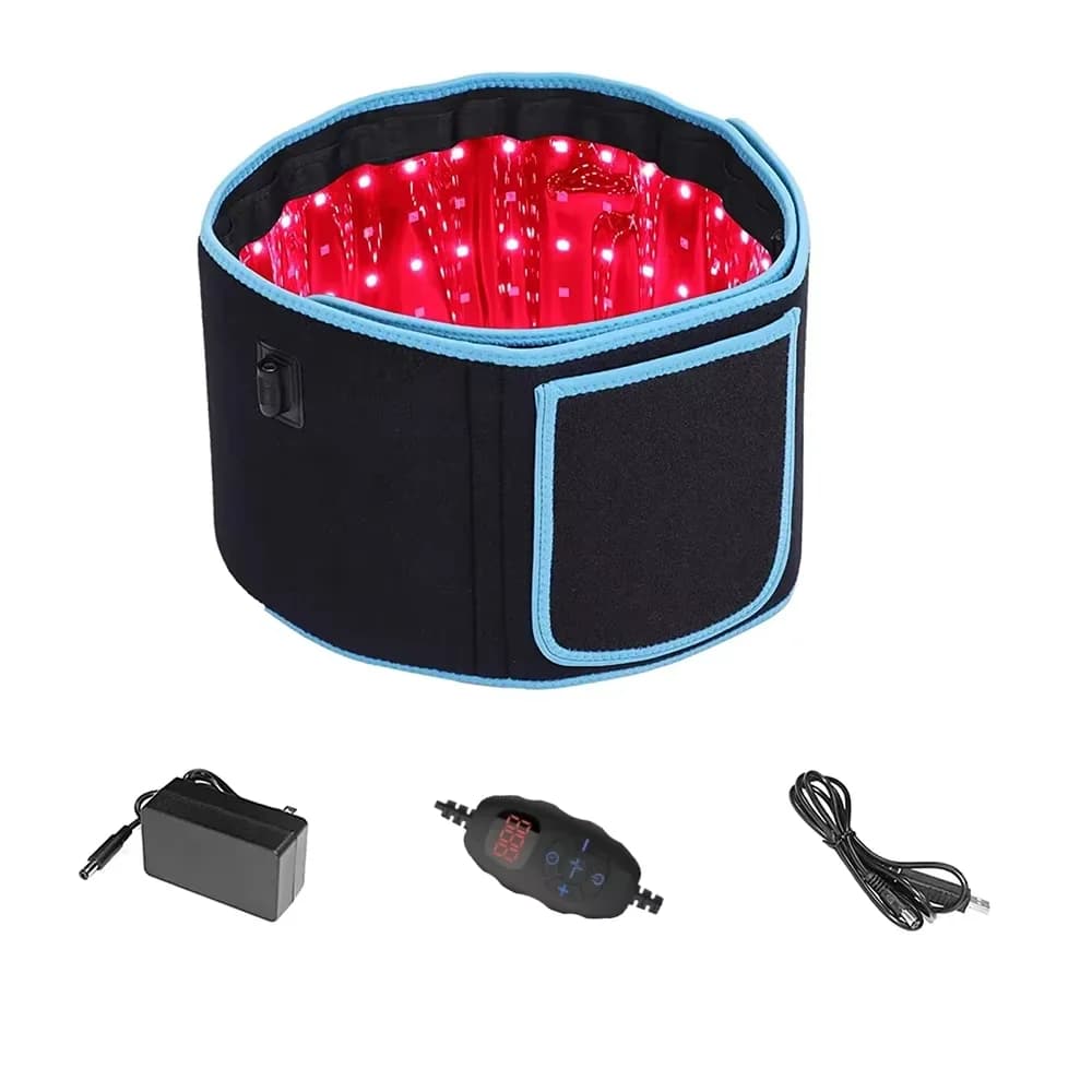 Ceinture de luminothérapie LED rouge et infrarouge, 850nm, 660nm, soulagement des maux de dos, brûlu