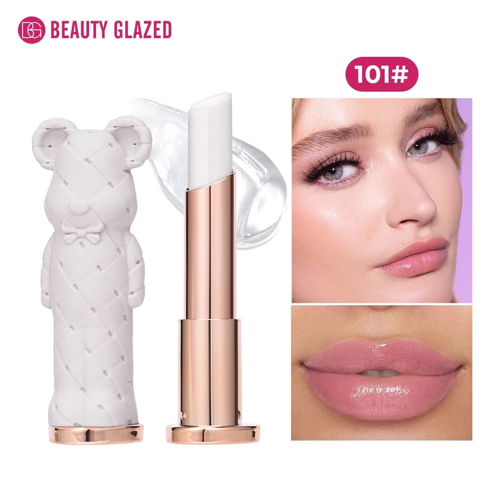 Rouge à lèvres hydratant Beauty Glazed Bear, baume à lèvres coloré, stick nourrissant pour les lèvre