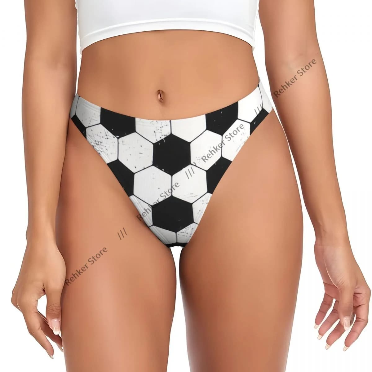 Culottes pour femmes, sous-vêtements Grunge Soccer Ball, tangas sexy, lingerie, strings