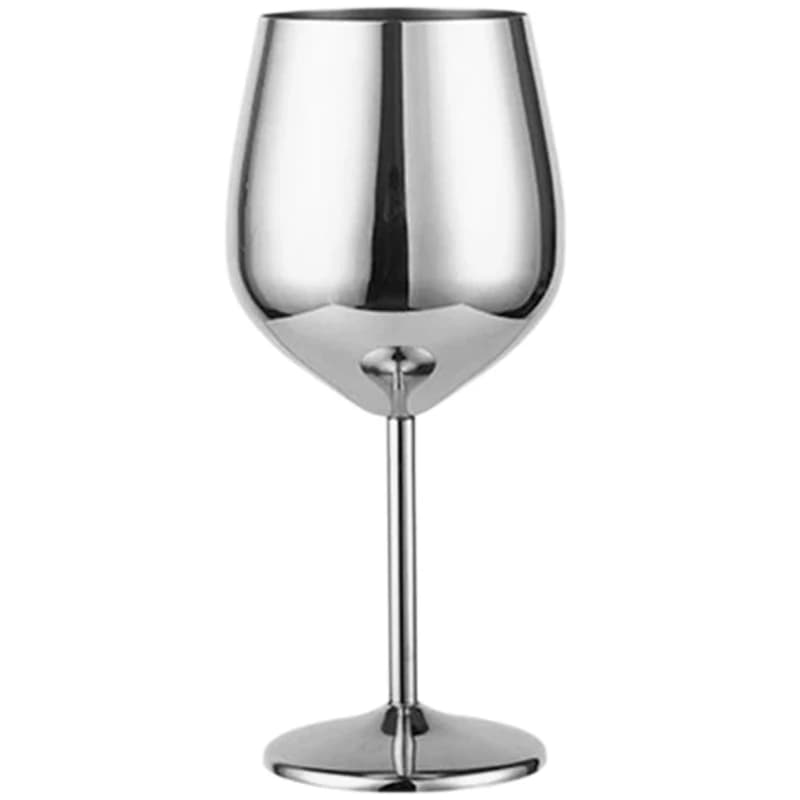 Verre à vin en acier inoxydable de 500ml, couleur or Rose 304, argent, tasse en métal Durable pour v