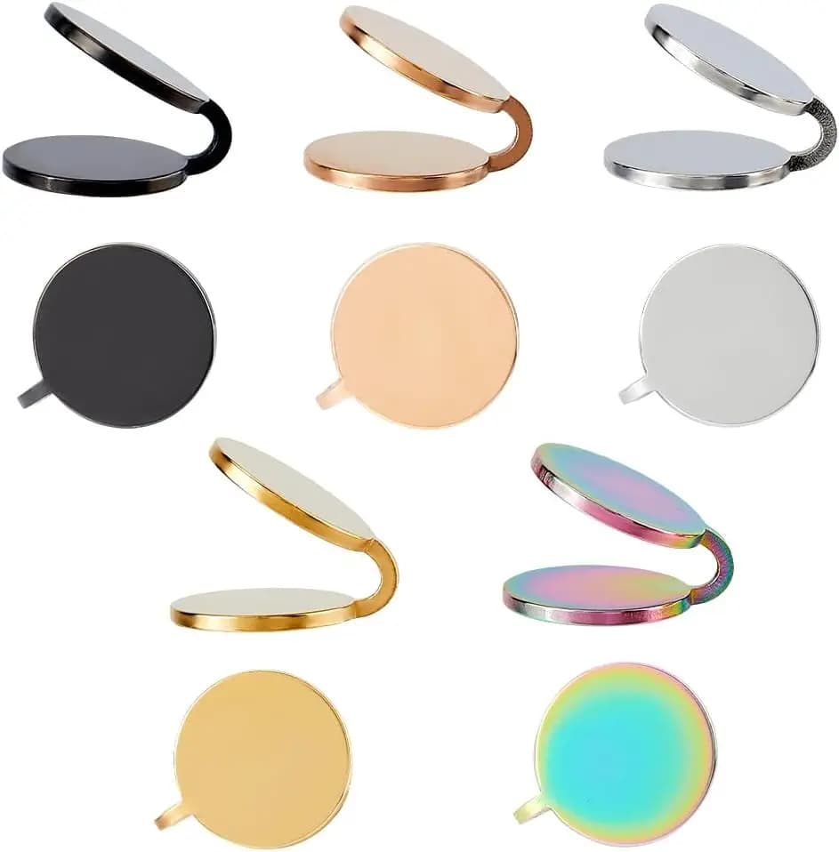 5 paires de boucles d'oreilles à pression de 12mm pour chéloïdes, 5 couleurs, boucles d'oreilles Non