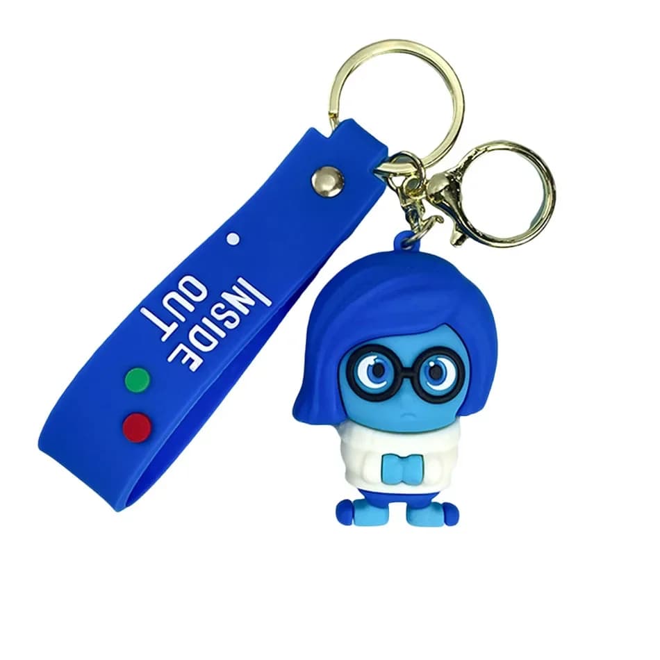 Disney Inside Out2 Cartoon Pendentif Porte-clés pour Femme et Homme, Accessoires de Sac à Dos, Cadea