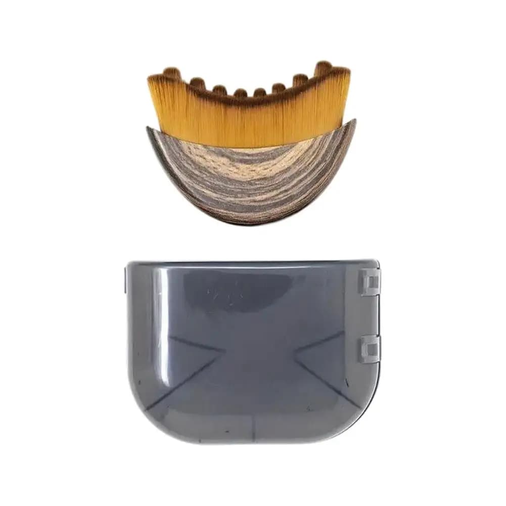 Brosse de contour ergonomique pour le visage, conçue pour s'adapter aux courbes cutanées naturelles,