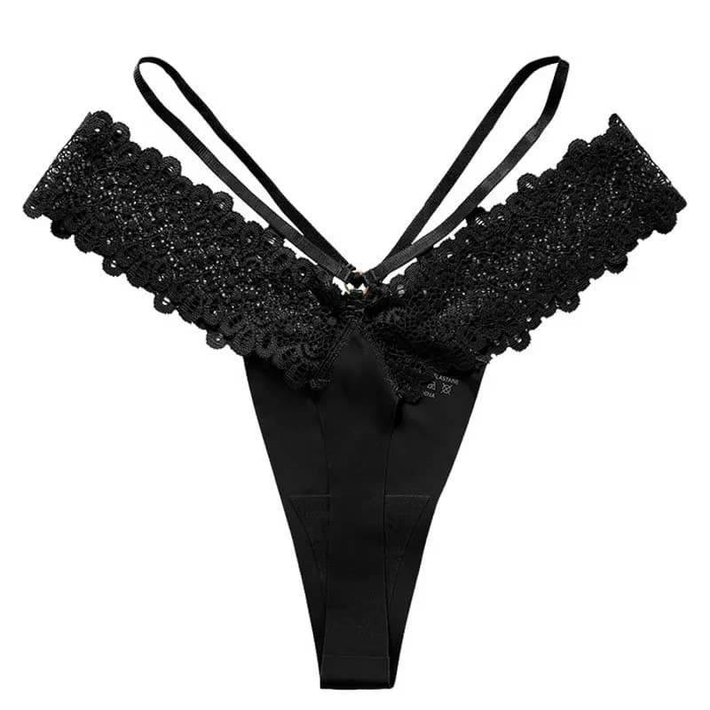 Femmes Sexy Lingerie G String dentelle culotte femme taille basse croix pansement sans couture tenta