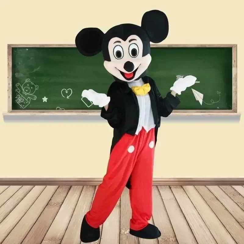 Ensemble de mascotte Disney Mickey Minnie Mouse, personnages de dessins animés classiques, Costume d