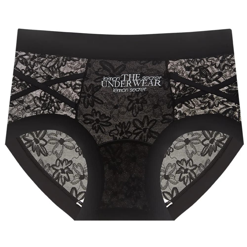 Culottes en dentelle style français, patchwork en maille, satin et soie, taille basse, sous-vêtement