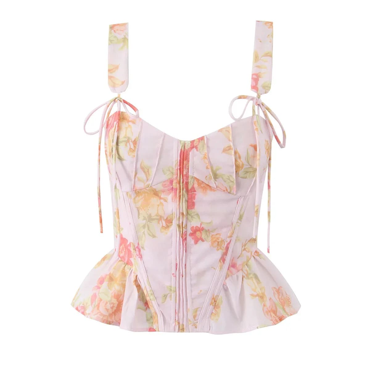 Blanc femmes mode doux col carré débardeur Sexy dos nu Chic os de poisson recadrée hauts Style palai
