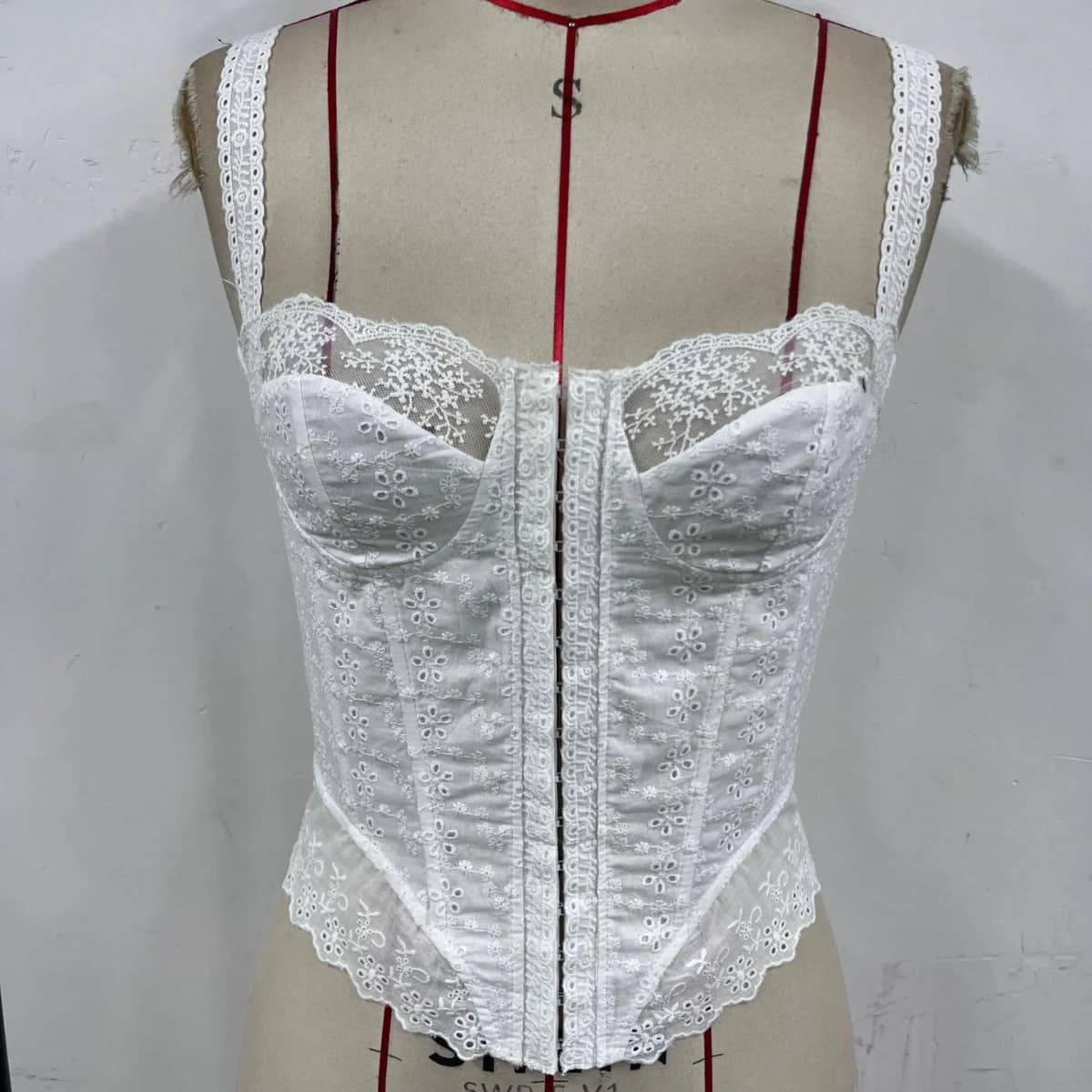 Corset blanc haut court gilet femmes élégant français col carré manches moulante débardeur 2025 été