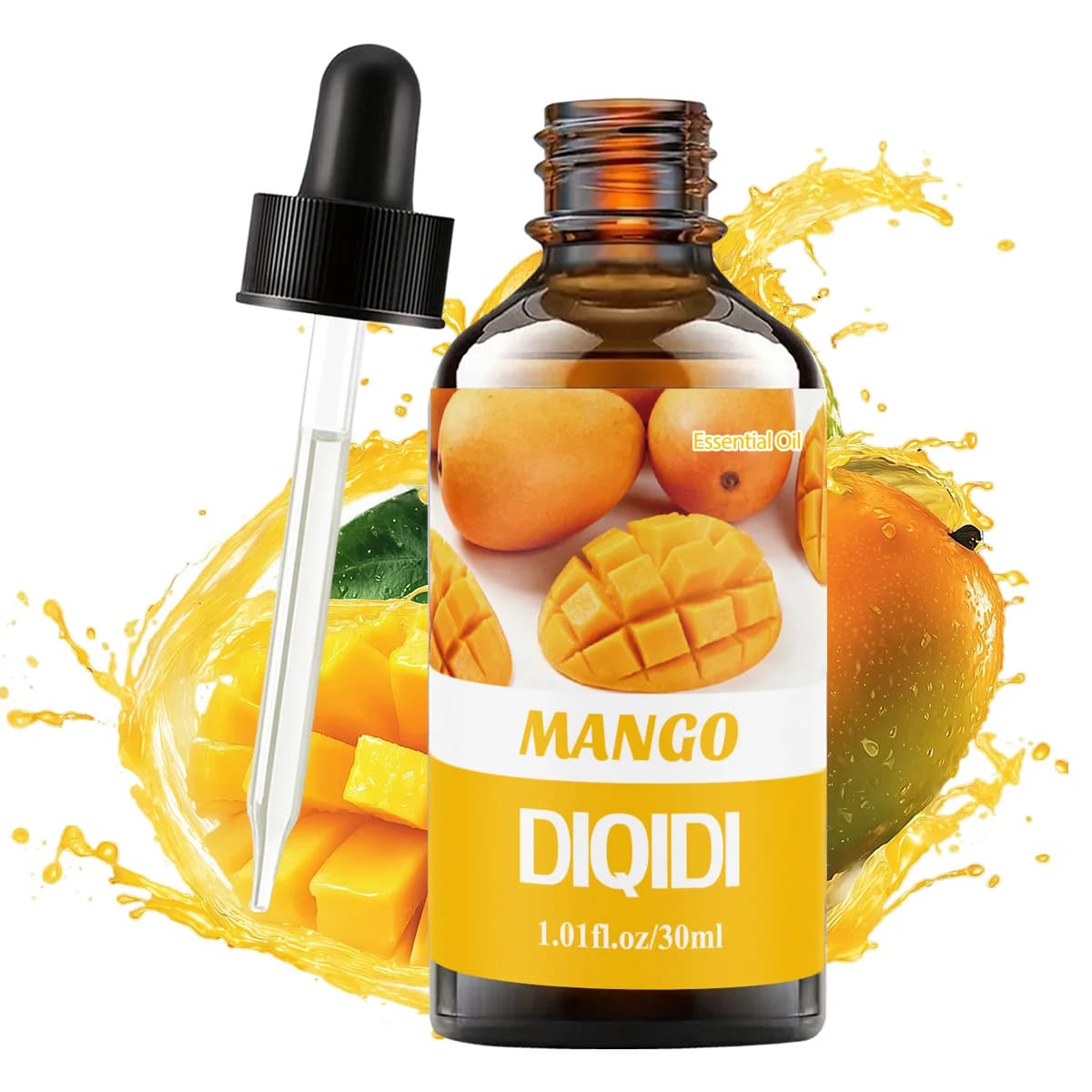 Huile essentielle de mangue, huile essentielle de fruit, hydratante, soin du visage, soin du corps.