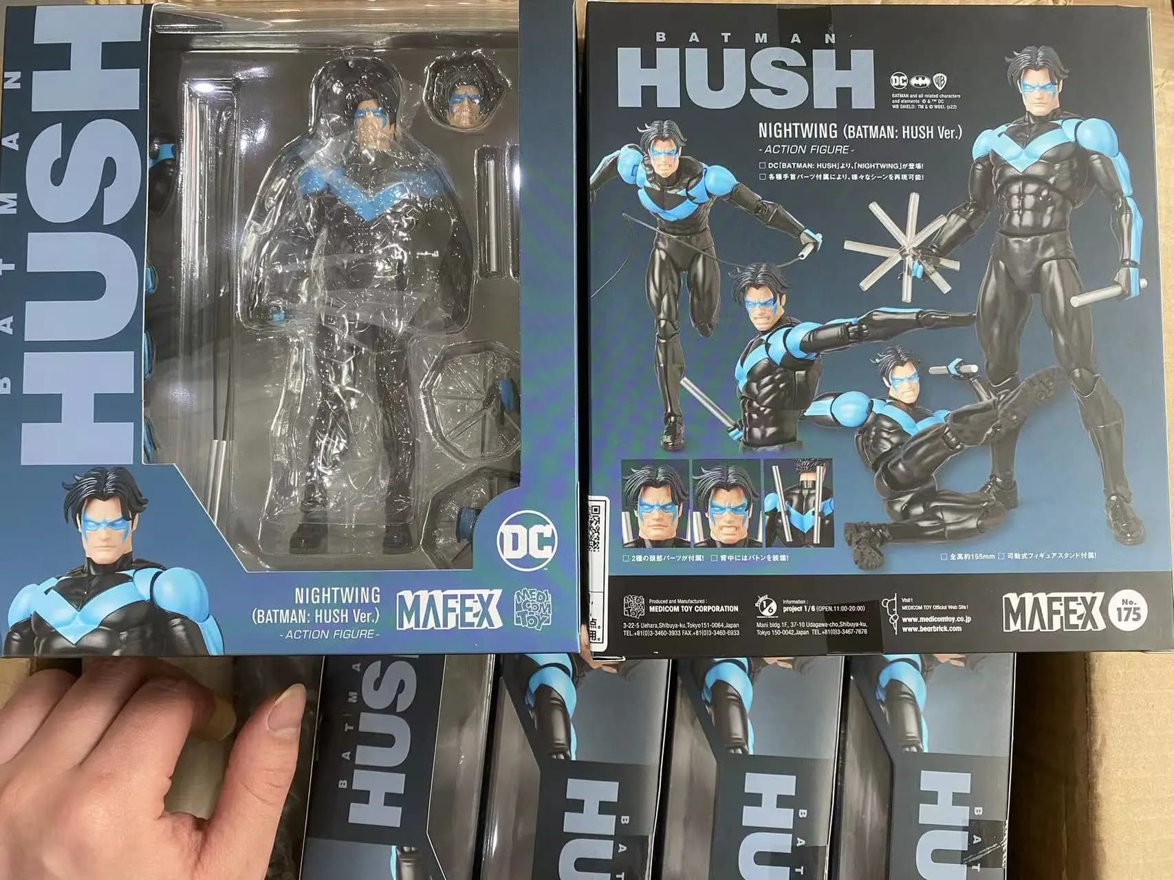 Original Medicom MAFEX 175 MAFEX NIGHTWING (BATMAN : HUSH Ver.) En stock - Figurines de collection d